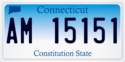CT license plate AM15151