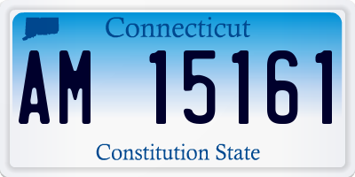 CT license plate AM15161