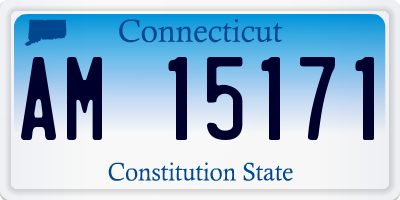 CT license plate AM15171