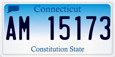 CT license plate AM15173