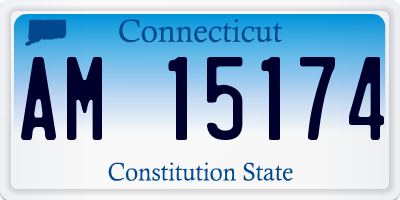 CT license plate AM15174