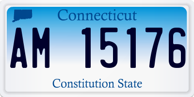 CT license plate AM15176