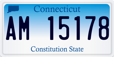 CT license plate AM15178