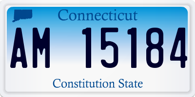 CT license plate AM15184