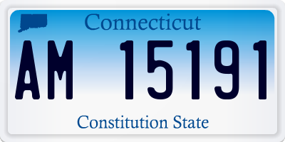 CT license plate AM15191