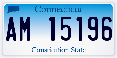 CT license plate AM15196