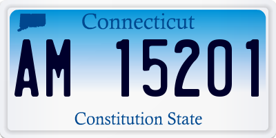 CT license plate AM15201