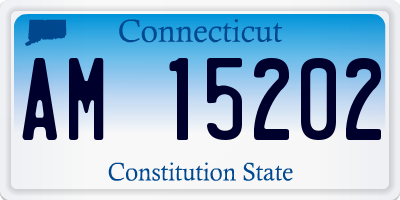 CT license plate AM15202