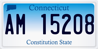 CT license plate AM15208