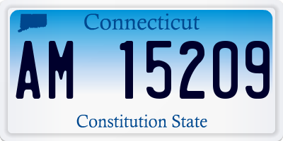 CT license plate AM15209