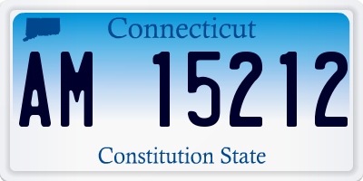 CT license plate AM15212