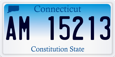 CT license plate AM15213