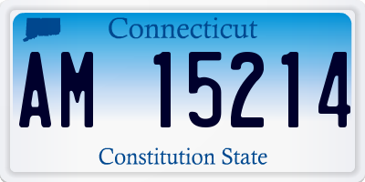 CT license plate AM15214
