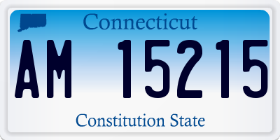 CT license plate AM15215
