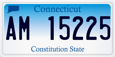 CT license plate AM15225