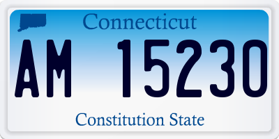 CT license plate AM15230
