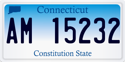 CT license plate AM15232