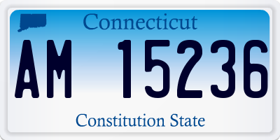 CT license plate AM15236