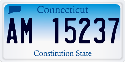 CT license plate AM15237