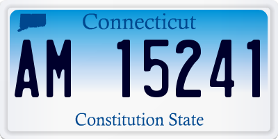 CT license plate AM15241