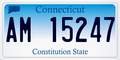 CT license plate AM15247