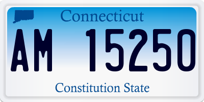CT license plate AM15250