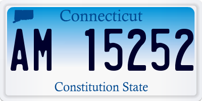 CT license plate AM15252
