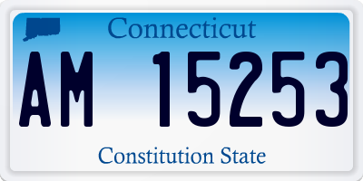 CT license plate AM15253