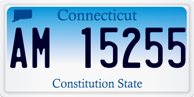 CT license plate AM15255