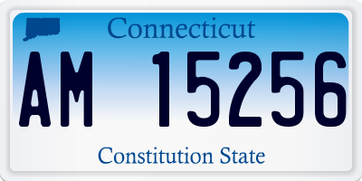 CT license plate AM15256