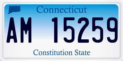 CT license plate AM15259