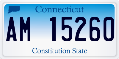 CT license plate AM15260