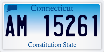 CT license plate AM15261