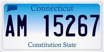 CT license plate AM15267