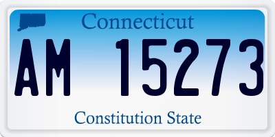 CT license plate AM15273