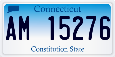 CT license plate AM15276