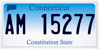CT license plate AM15277