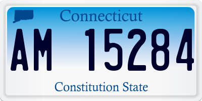 CT license plate AM15284