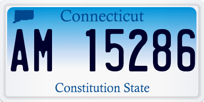 CT license plate AM15286