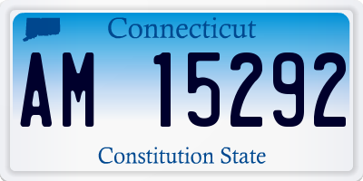 CT license plate AM15292