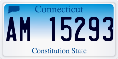 CT license plate AM15293