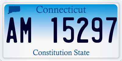 CT license plate AM15297