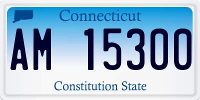 CT license plate AM15300