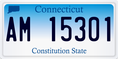 CT license plate AM15301
