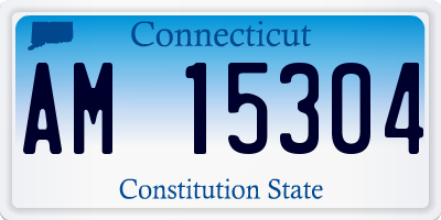 CT license plate AM15304