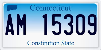 CT license plate AM15309
