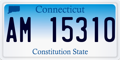 CT license plate AM15310