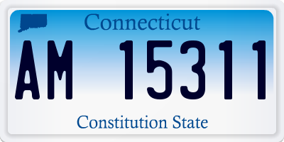 CT license plate AM15311