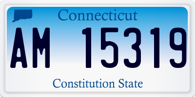 CT license plate AM15319