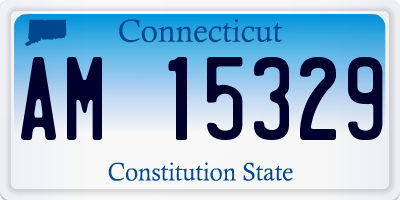 CT license plate AM15329